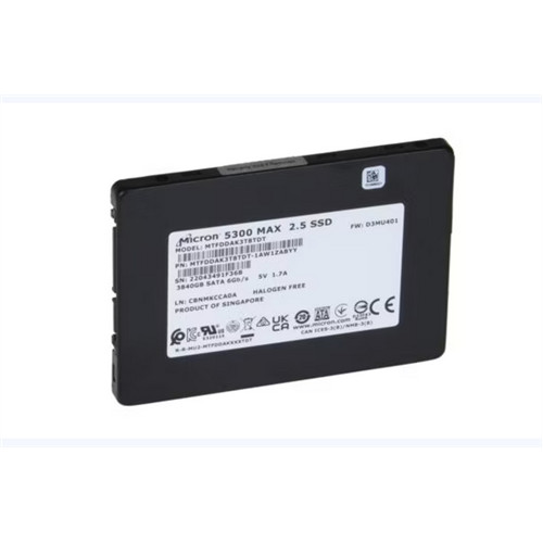 Micron 5300 MAX 3,84TB SATA 2,5" SSD MTFDDAK3T8TDT SATA3 Mixed Use Enterprise SSD Solid State Drive (New)